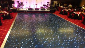 Black sparkling Dance floor Millennium Hotel