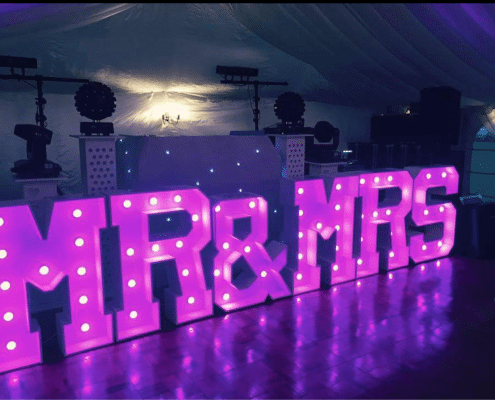 LED Dance Floors WEDDING LETTERS