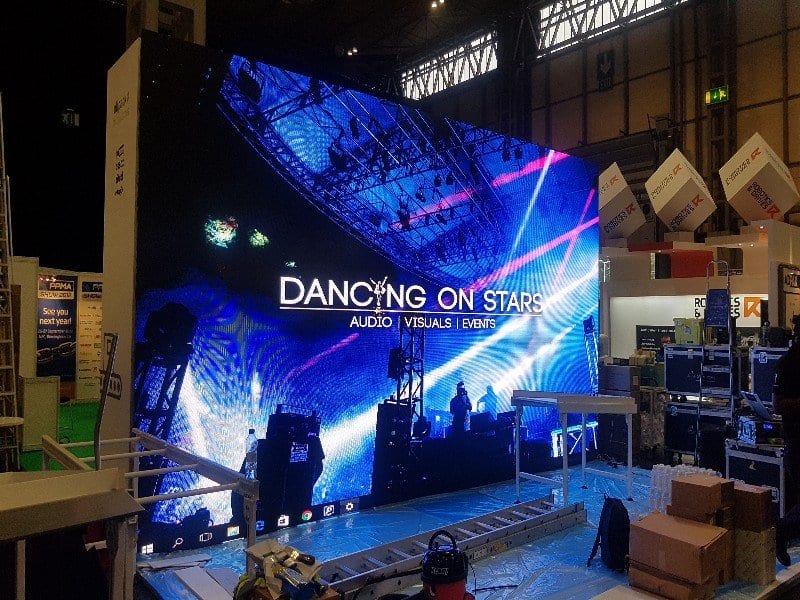 LED video wall hire at NEC Dancing On Stars
