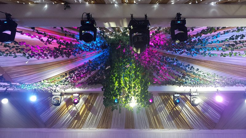 Production lighting – B&B builders house party