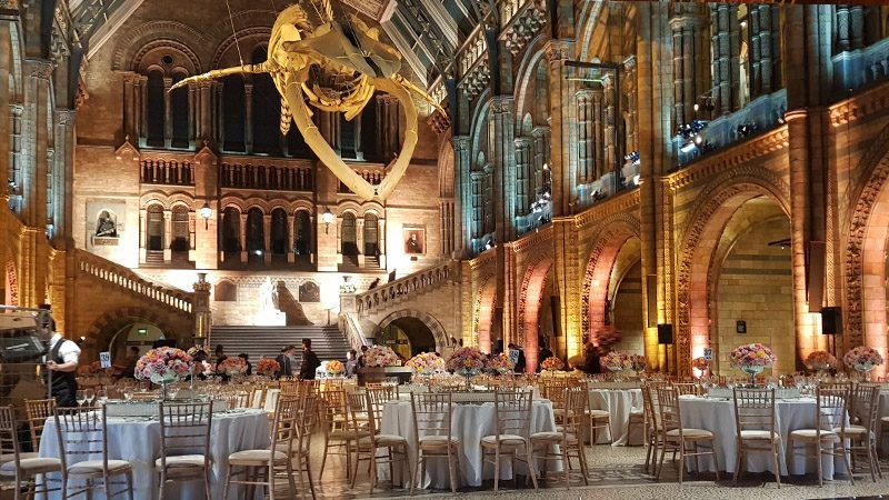 LED wedding dancefloor hire at National History Museum